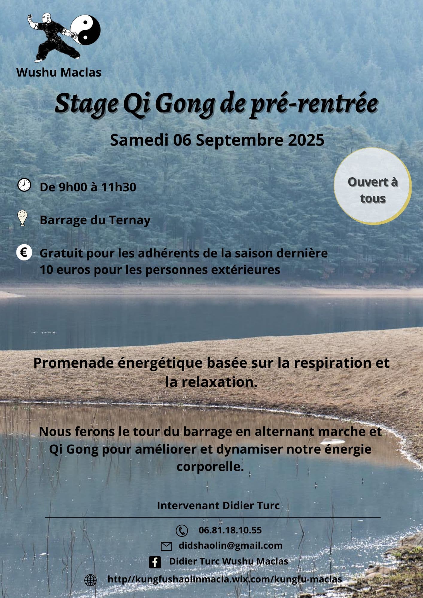 Stage Qi Gong de pré-rentrée — 6 septembre 2025