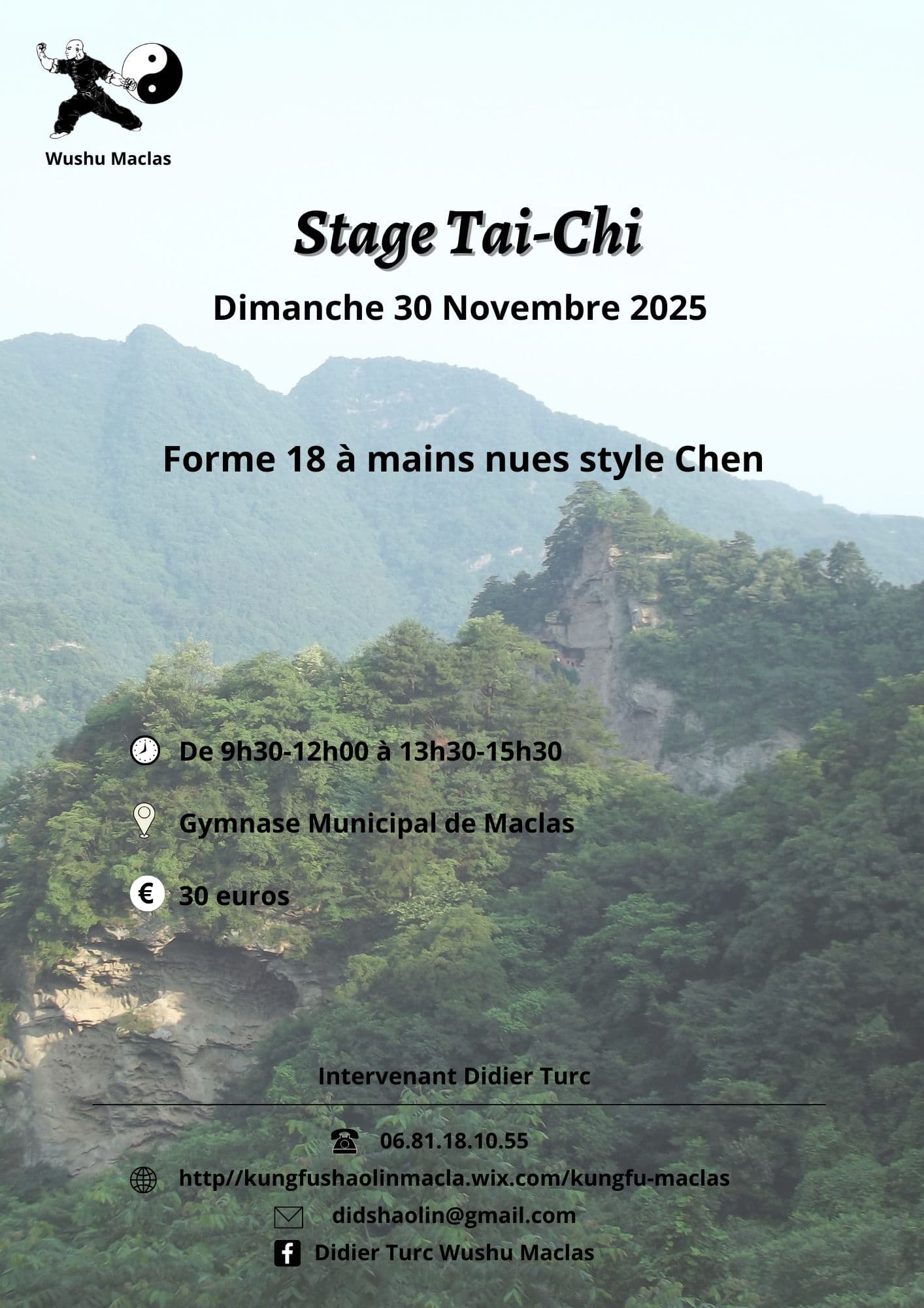 Stage Tai-Chi — 30 novembre 2025