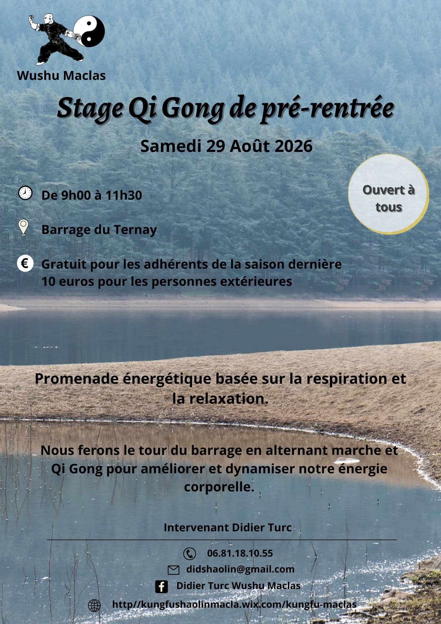 Stage Qi-Gong de pré-rentrée