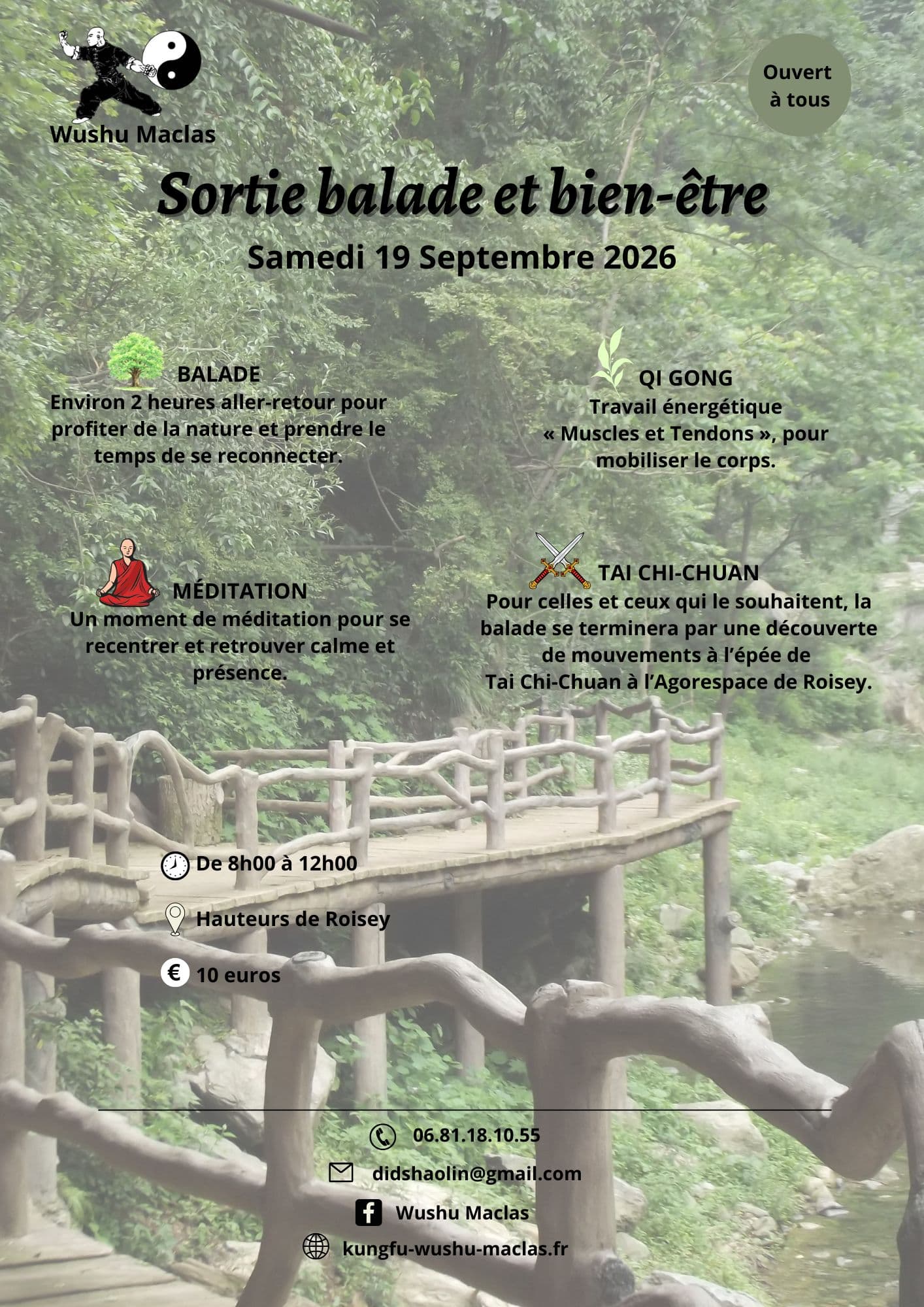 Sortie balade Qi Gong et méditation