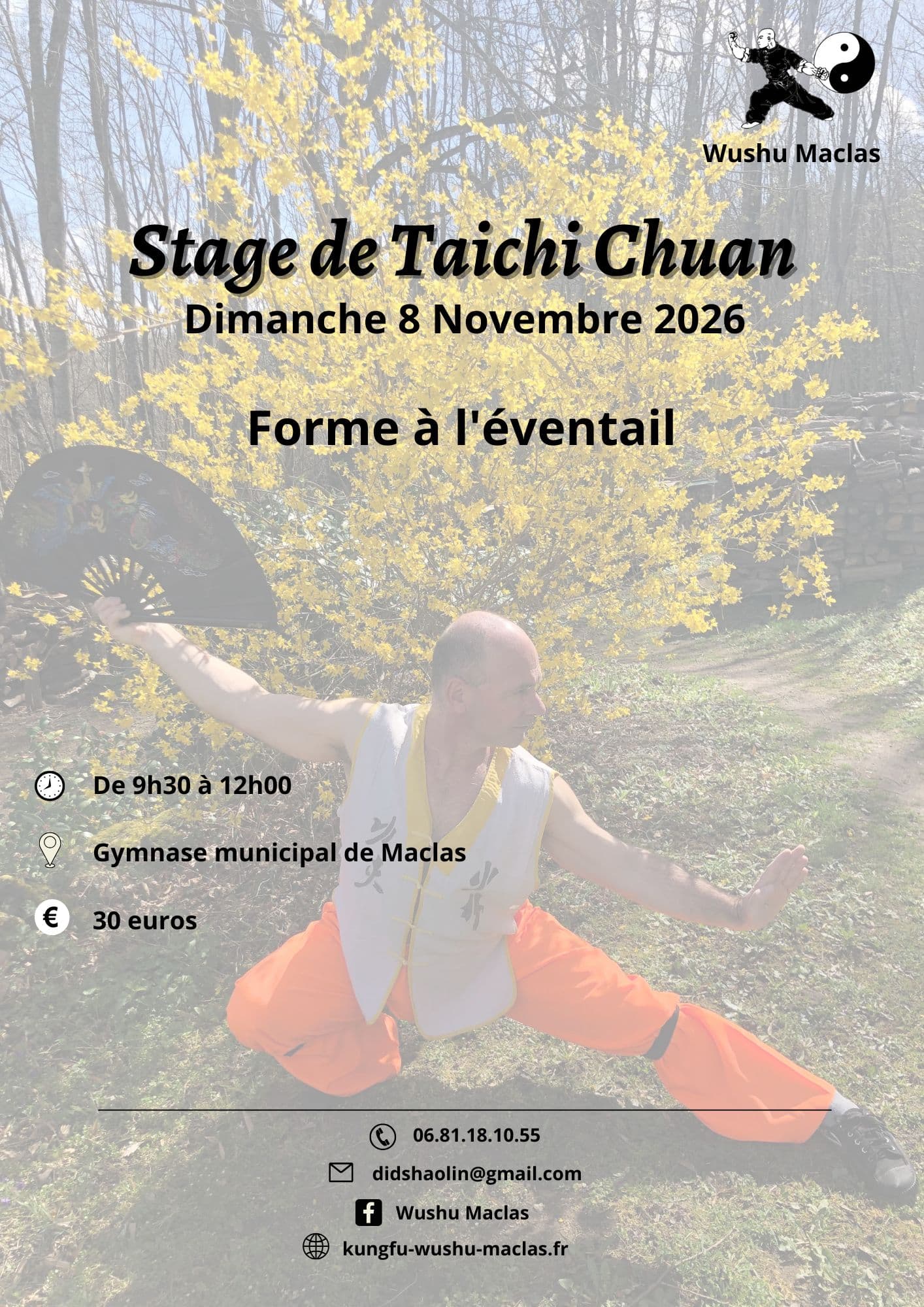 Stage Tai-chi forme à l'éventail